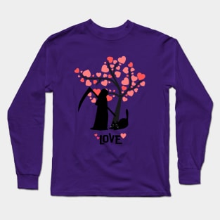 Cats & Death- love forever Long Sleeve T-Shirt